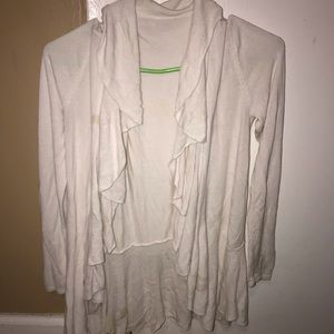 white cardigan